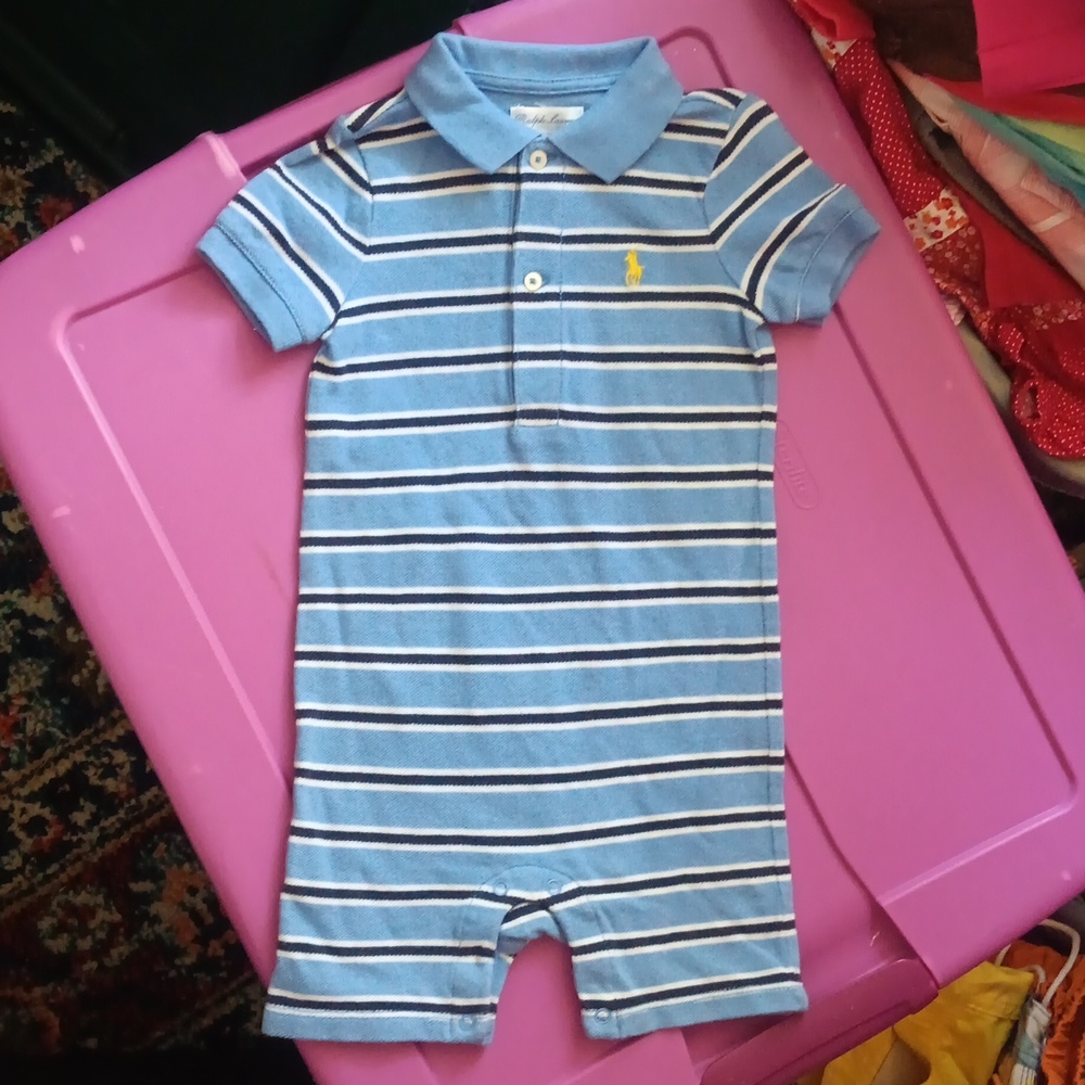 Ralph Lauren striped one-piece romper